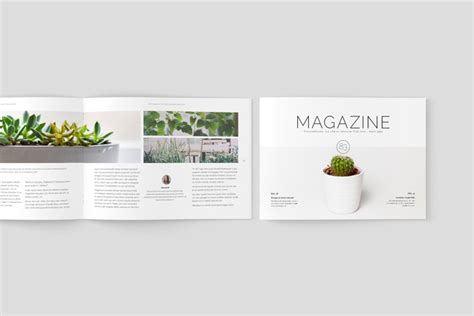 multipurpose landscape magazine adobe indesign template