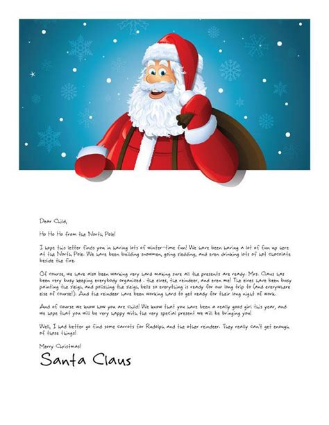 printable santa letters images  pinterest christmas ideas