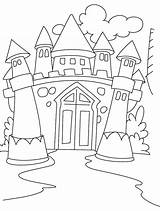 Castle Elsa Coloring Getdrawings Drawing sketch template