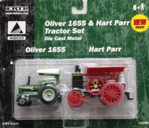 ertl  tractor white oliver  wide front rops hart parr  farm toy  sale  ebay