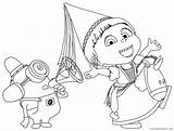 Coloring4free Despicable Coloring Pages Agnes Minion Related Posts sketch template