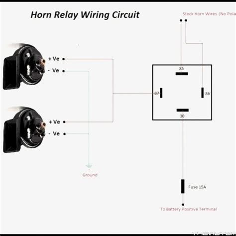 pin horn relay wiring