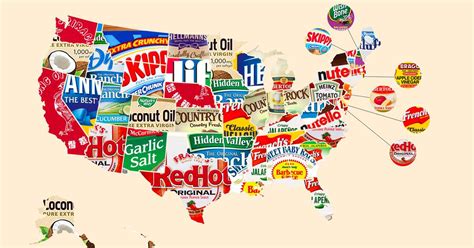 Most Popular Condiment In Every State Revealed By Map