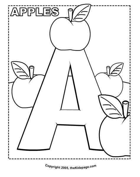 apples  coloring pages  kids printable colouring