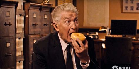 Twin Peaks Revival Teaser David Lynch Eats Donut As Gordon Cole