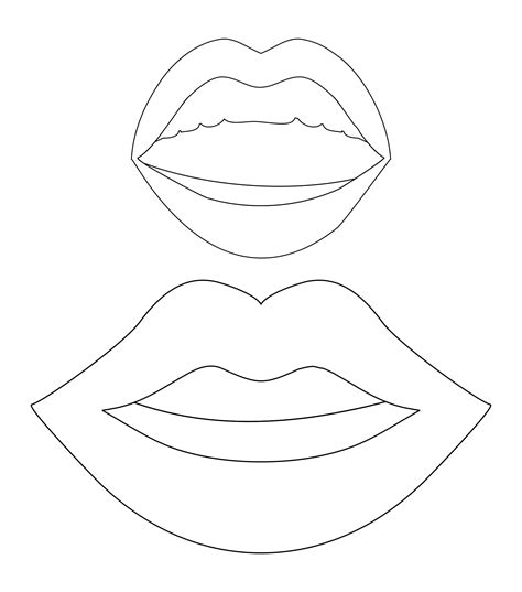 mouth template printable printable word searches