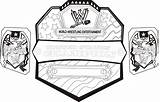 Coloring Wwe Pages Printable Belts Print sketch template