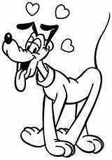 Pluto Coloring Pages Disney Print Cartoon Popular Library Clipart Coloringhome sketch template