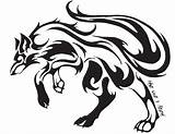 Wolf Tribal Tattoo Simple Designs Cool Head Draw Clipart Drawings Fox Wolves Cliparts Tattoos Line Mireille Rae Moon Drawing Tato sketch template