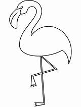Flamingo Coloring Sheet Face Pages Template Kids sketch template