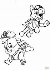 Paw Patrol Rubble Coloring Pages Rocky Trending Days Last Drawing sketch template