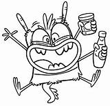 Bunsen 1097 Coloriages Morningkids sketch template