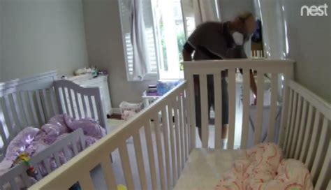 nanny cam catches repairman appearing to sniff underwear