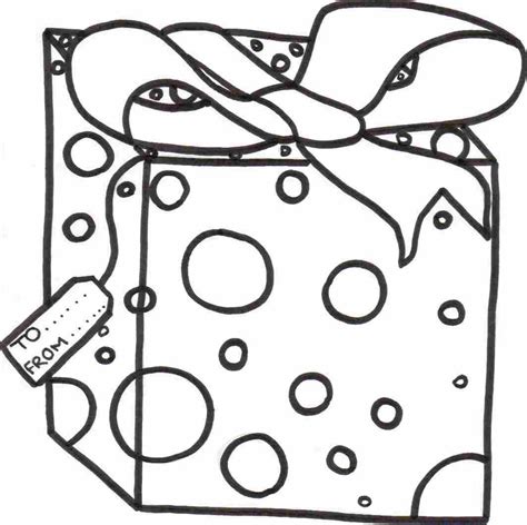 christmas presents colouring pages