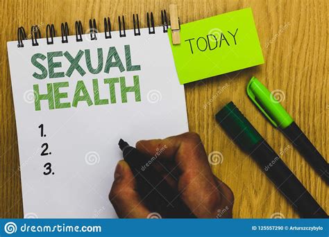 Word Writing Text Sexual Health Business Concept For Healthier Body