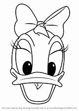 Daisy Duck Mickey Mouse Drawing Face Clubhouse Draw Cartoon Coloring Drawings Line Step Disney Sketch Drawingtutorials101 Pages Easy Minnie Sketches sketch template