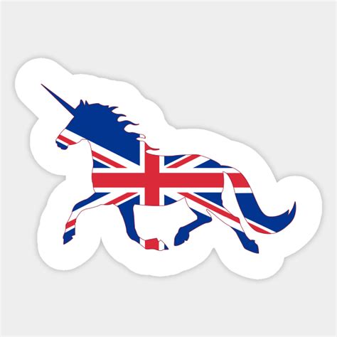 british unicorn british flag great britain england sticker teepublic