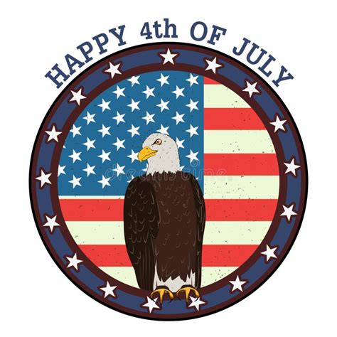 eagle bird    july happy independence day  america background