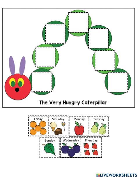 printable   hungry caterpillar worksheets printable worksheets