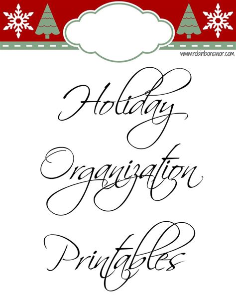 holiday printables  organized   holidays holiday printables holiday printables