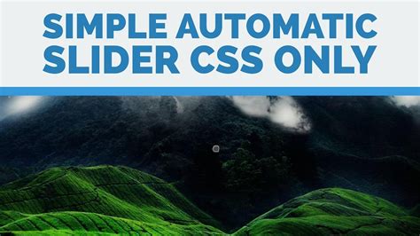simple automatic slider css  youtube