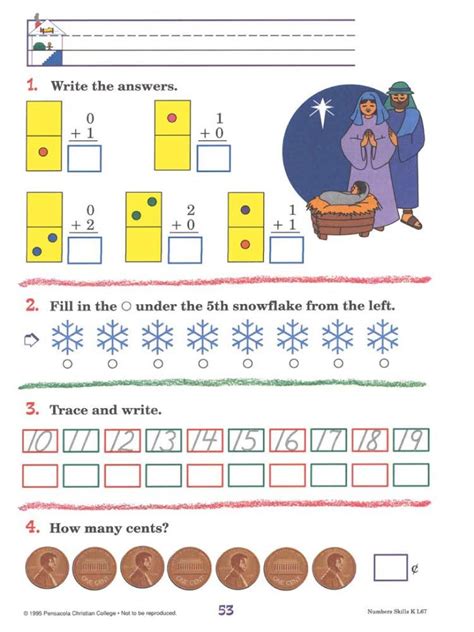 preschooler  printable abeka worksheets learning   read