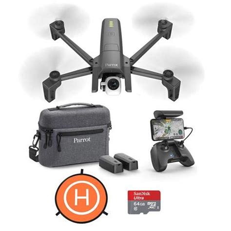 parrot anafi  portable drone extended combo pack bundle  gb microsdxc card dji cm