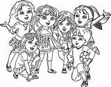 Coloring Pages Dora Friends Marble Printable Getcolorings Besuchen sketch template