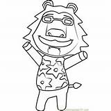 Crossing Animal Coloring Pages Bud Coloringpages101 sketch template