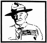 Baden Powell Hitam Putih Kartun Pramuka Powel Karikatur Scout Bramois Ricordare Pramukaria Lord sketch template