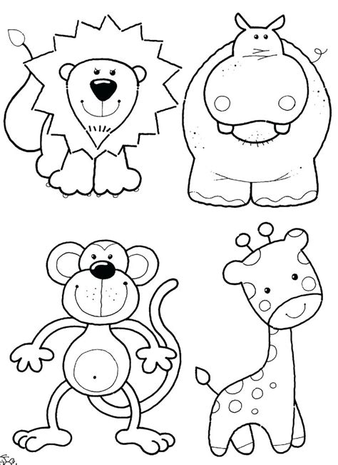 jungle coloring pages  preschoolers  getdrawings