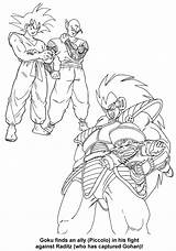 Coloring Dragon Ball Pages sketch template