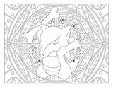 Pokemon Coloring Mandala Pages Marowak Print Windingpathsart Raskrasil sketch template
