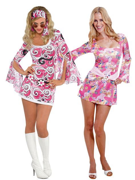 Uk 8 16 60s 70s Hippy Flower Power Hippie Fancy Dress Costume Womens