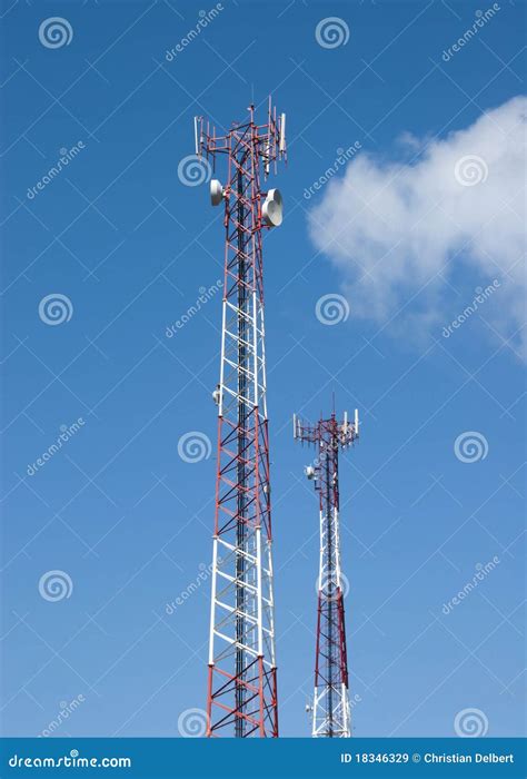 cell tower royalty  stock images image