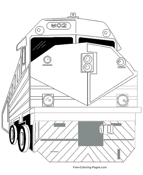 printable kids coloring pages  trains