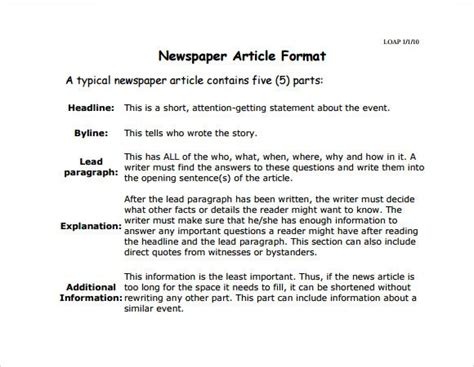 world   write newspaper report format inform  boss