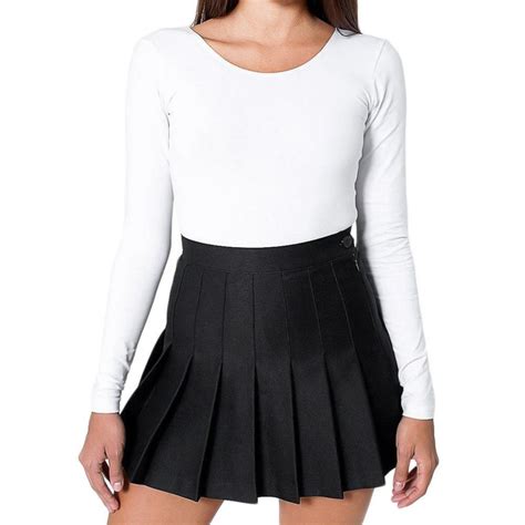 women s high waist pleated casual tennis style mini skater skirt ebay