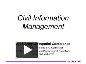 civil information management powerpoint
