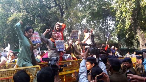 congress demonstration against kutch sex racket