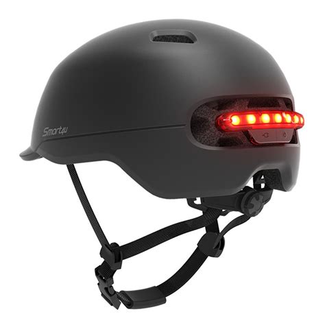 smartu sh cycling bicycle helmet smart flash helmets intelligent  led light  bike