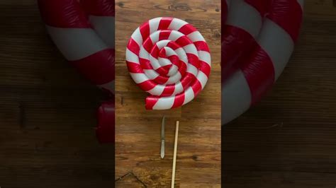 Diy Giant Candy Canes And Lollipops Christmas Decorations Youtube