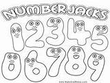 Numberjacks sketch template