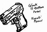 Glock sketch template