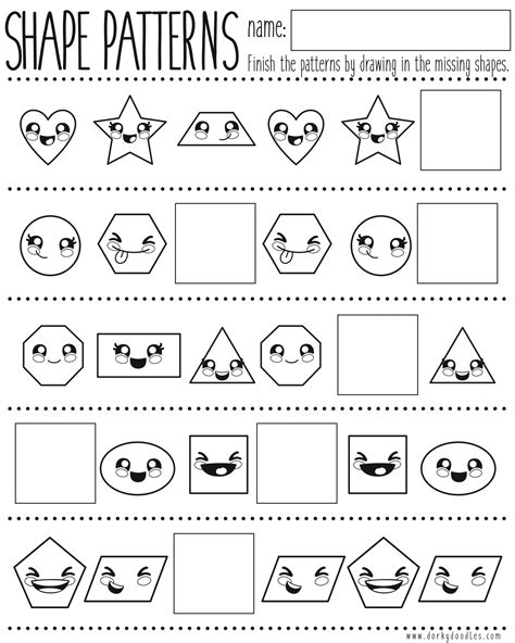 draw pattern worksheet