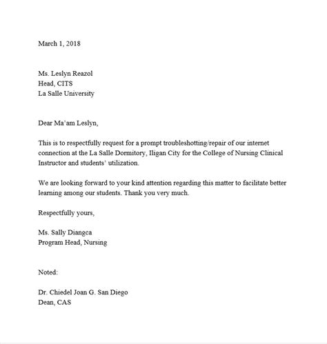 letter  complaint full block style complaint letter