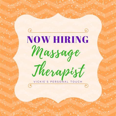 now hiring ~ massage therapist immediate opportunity for