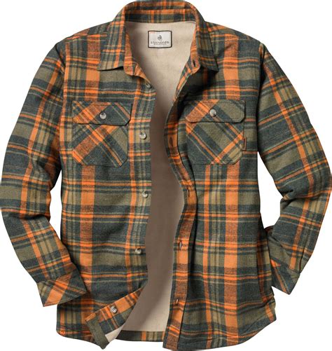gear legendary whitetails lined flannel shirt mens flannel
