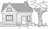 Coloring House Pages Print sketch template