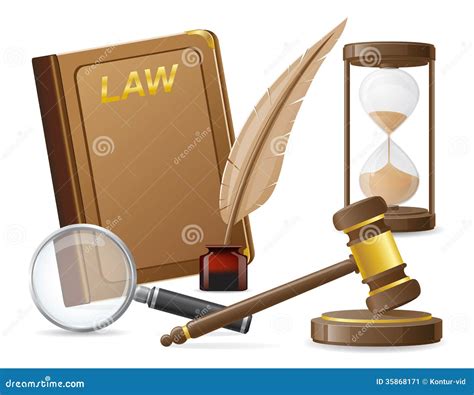 law icons vector illustration stock vector illustration  industry